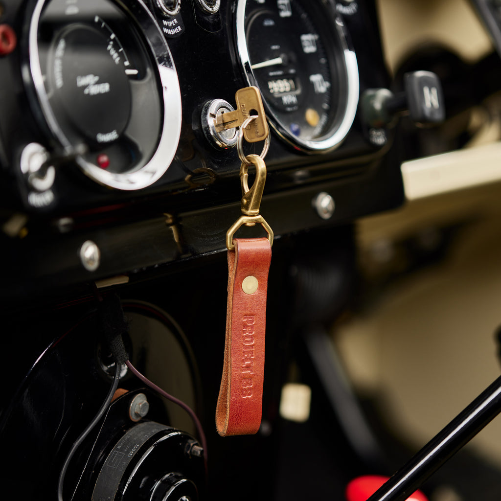 PROJECT 88 Leather Keyring detail